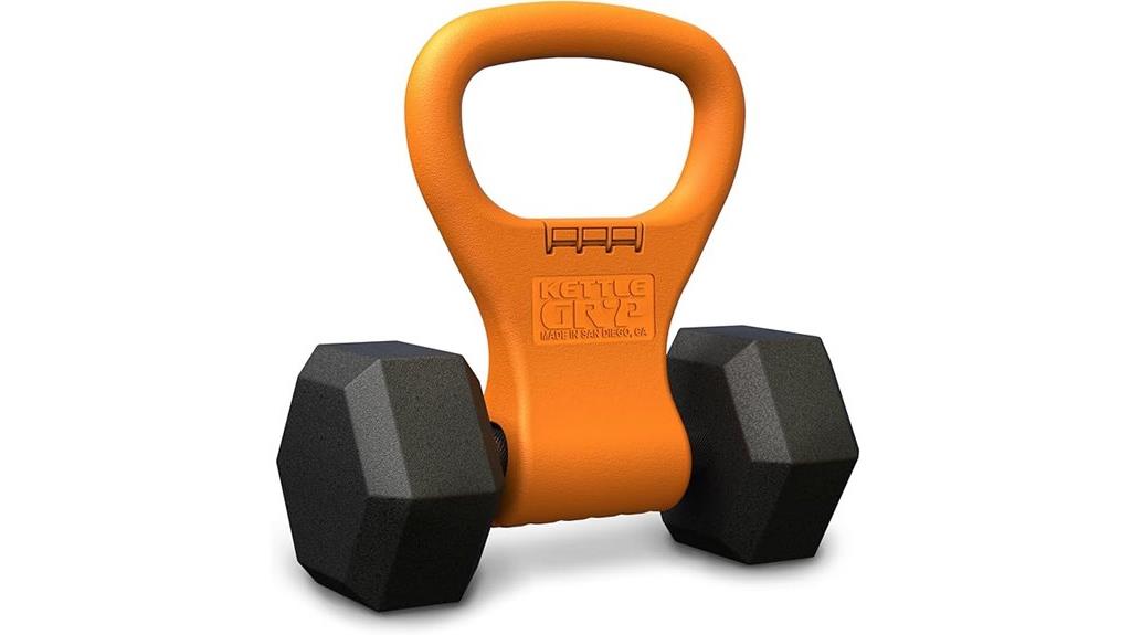 kettlebell conversion dumbbell system
