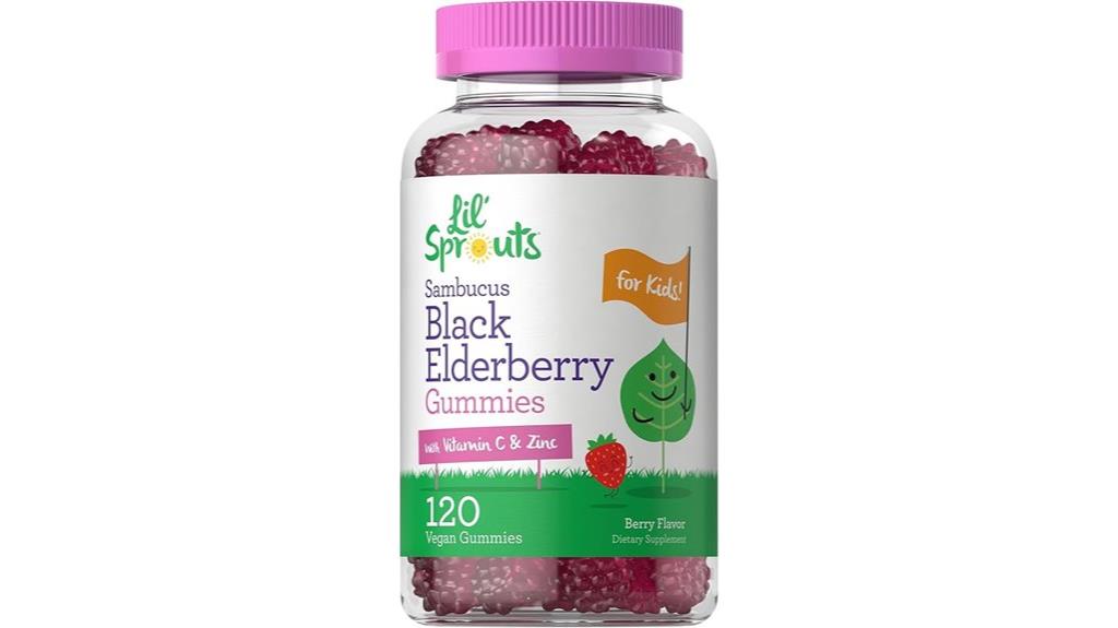 kids elderberry gummies pack