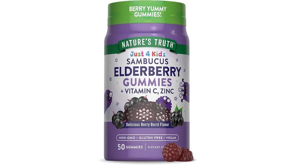 kids elderberry gummy supplements