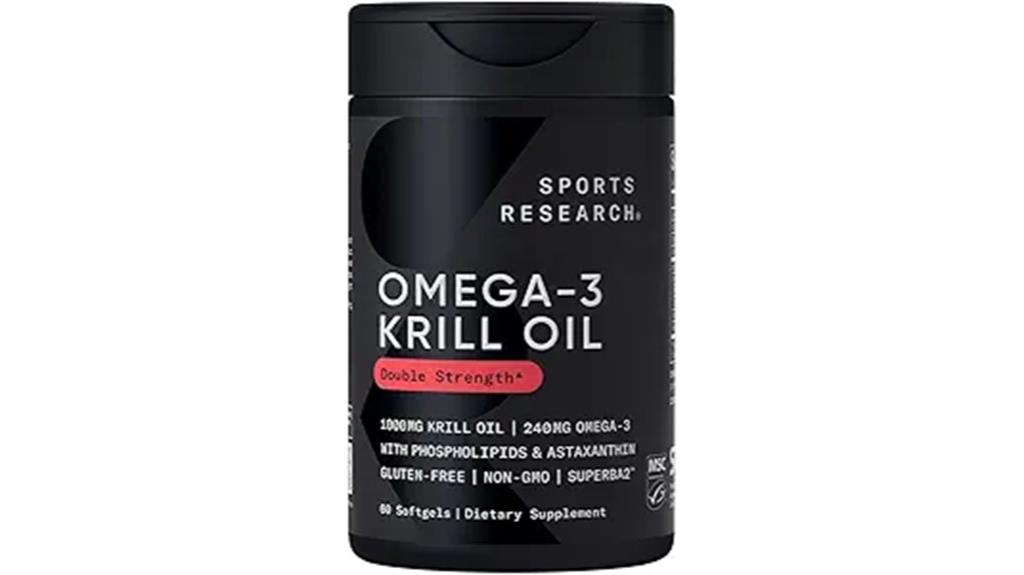 krill oil omega softgels