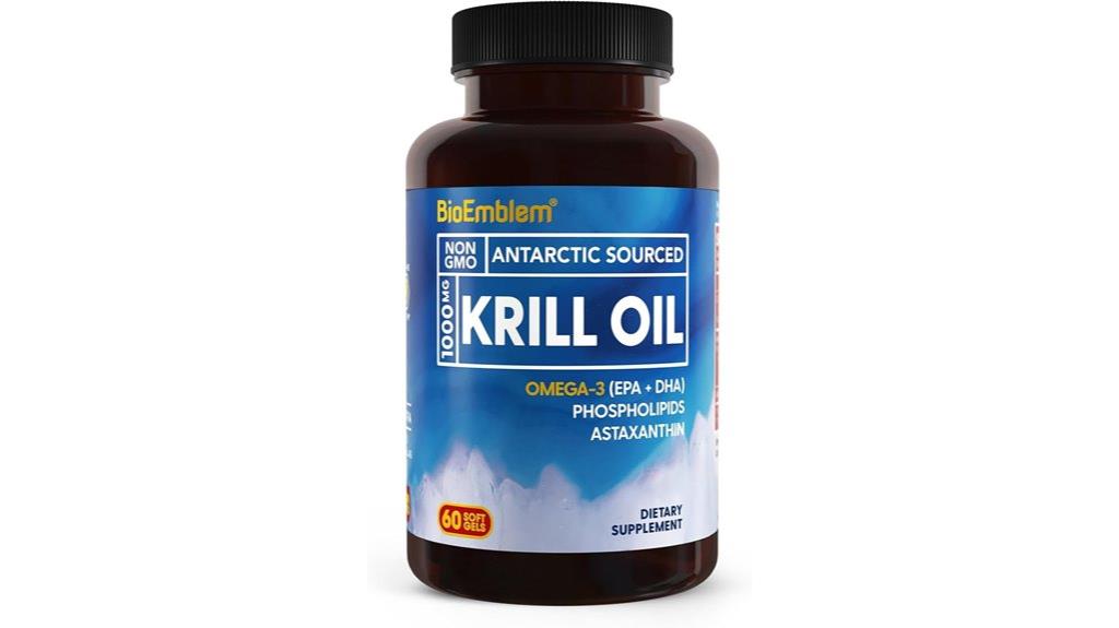 krill oil supplement softgels