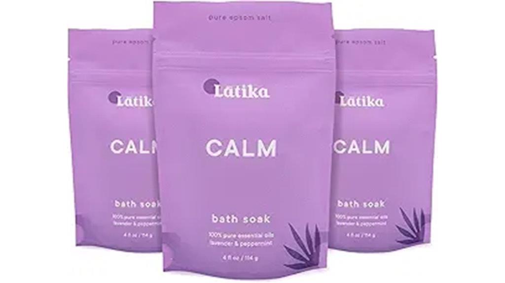 lavender peppermint bath set
