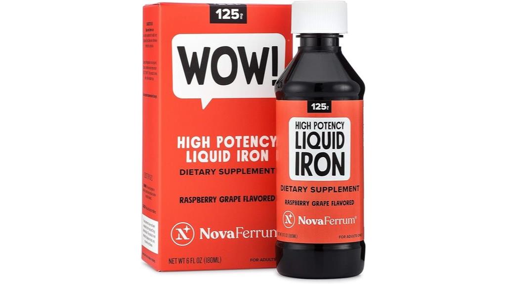 liquid iron supplement dosage