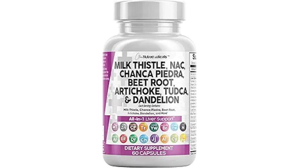 liver detox supplement 60 count