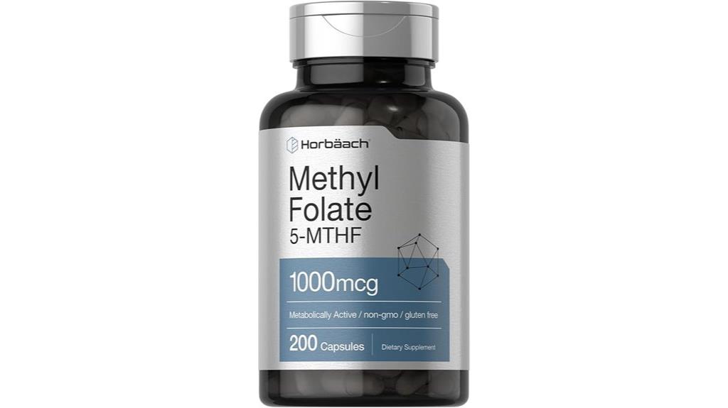 methyl folate supplement capsules
