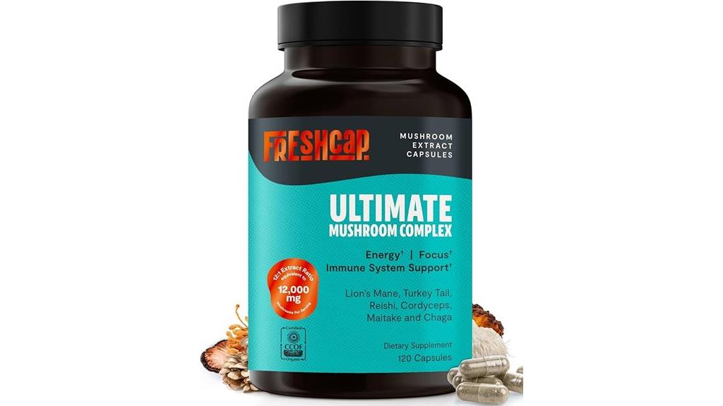 mushroom supplement 120 capsules