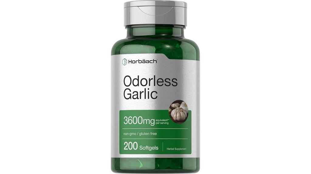 odorless garlic softgels