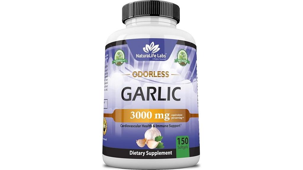 odorless garlic softgels
