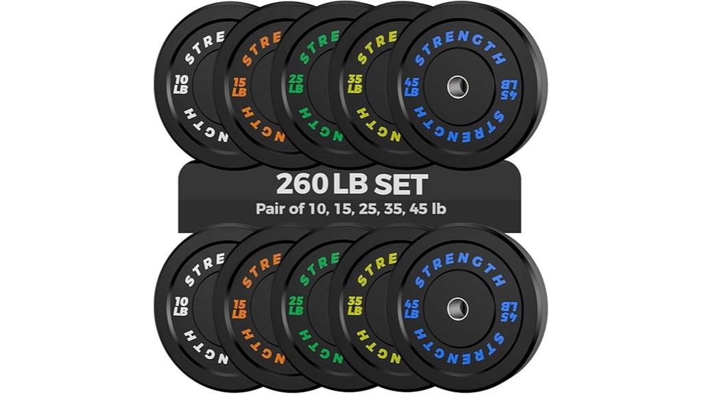 olympic rubber bumper weights
