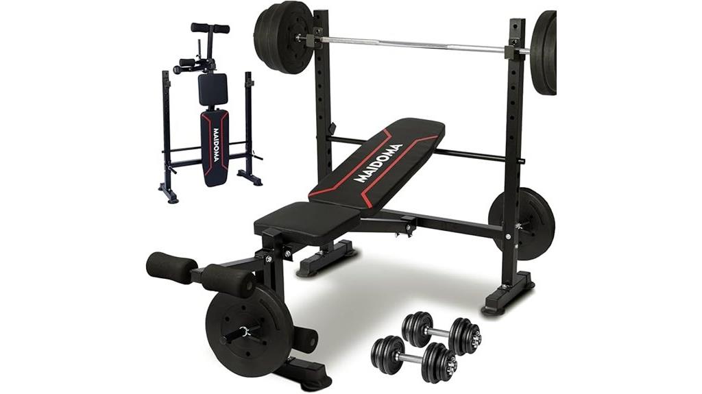 olympic weight bench set