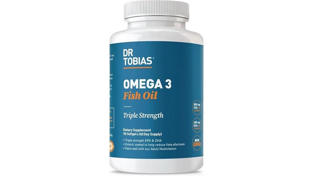 omega 3 fish oil softgels