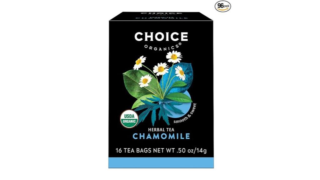 organic chamomile tea pack