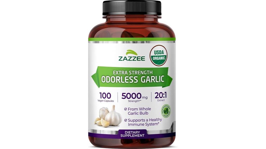 organic garlic extract capsules