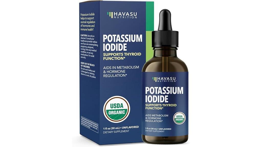 organic liquid iodine supplement