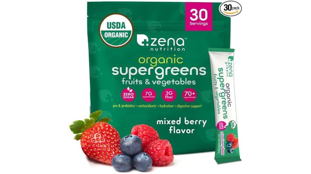 organic super greens powder