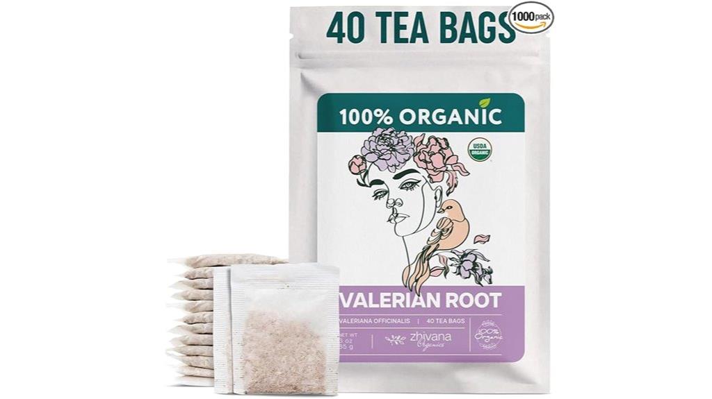 organic valerian tea bags