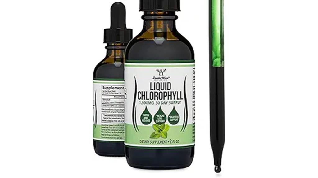 peppermint flavored chlorophyll drops