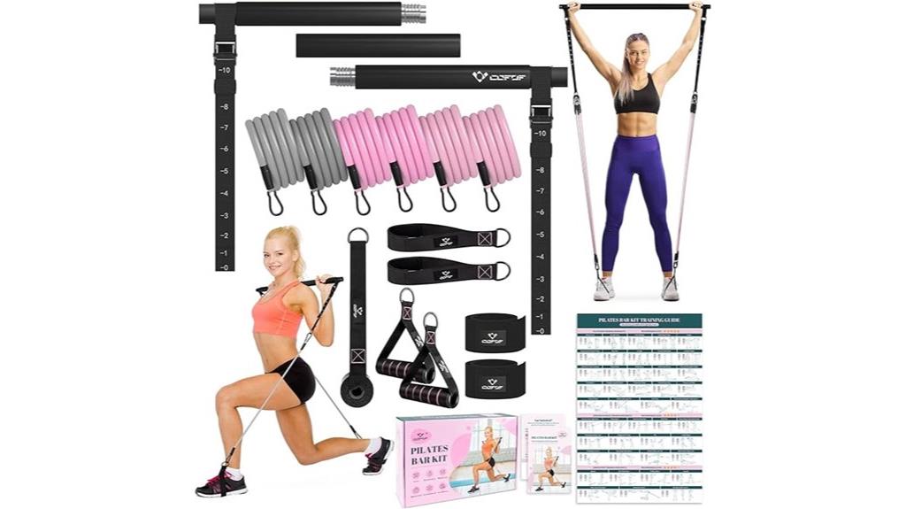 pilates bar with bands