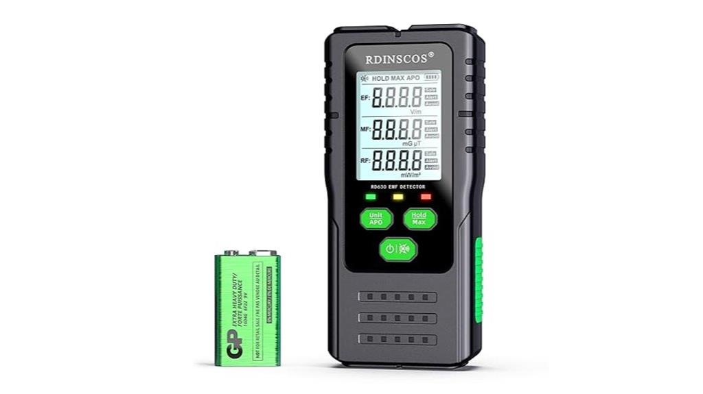 portable electromagnetic field meter