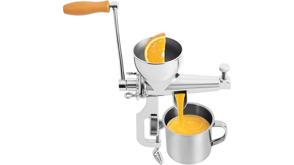 portable manual wheatgrass juicer