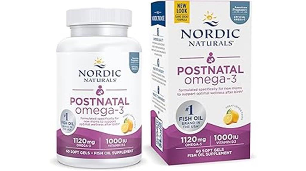 postnatal omega 3 soft gels