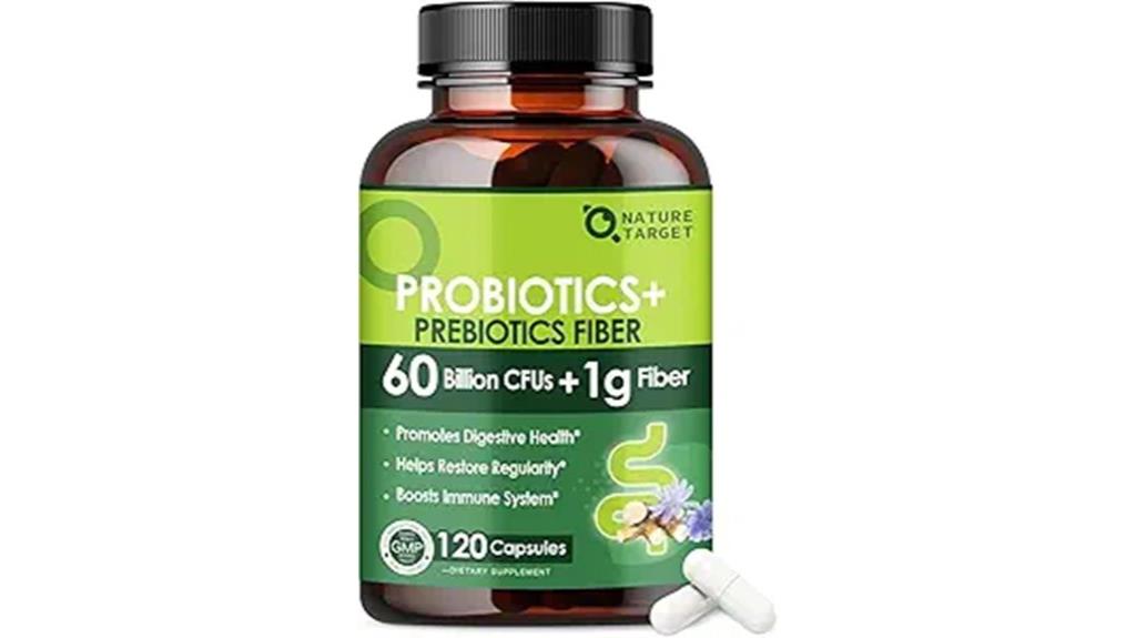 prebiotic fiber with 60 billion probiotics