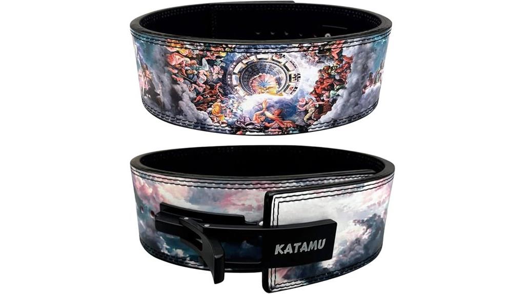 premium leather weightlifting belt