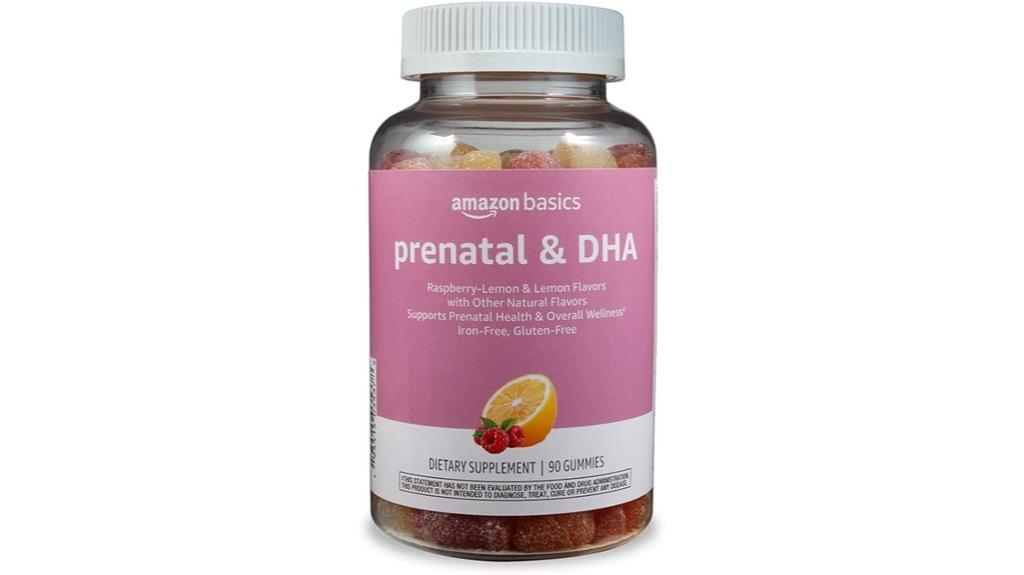 prenatal gummy supplement pack