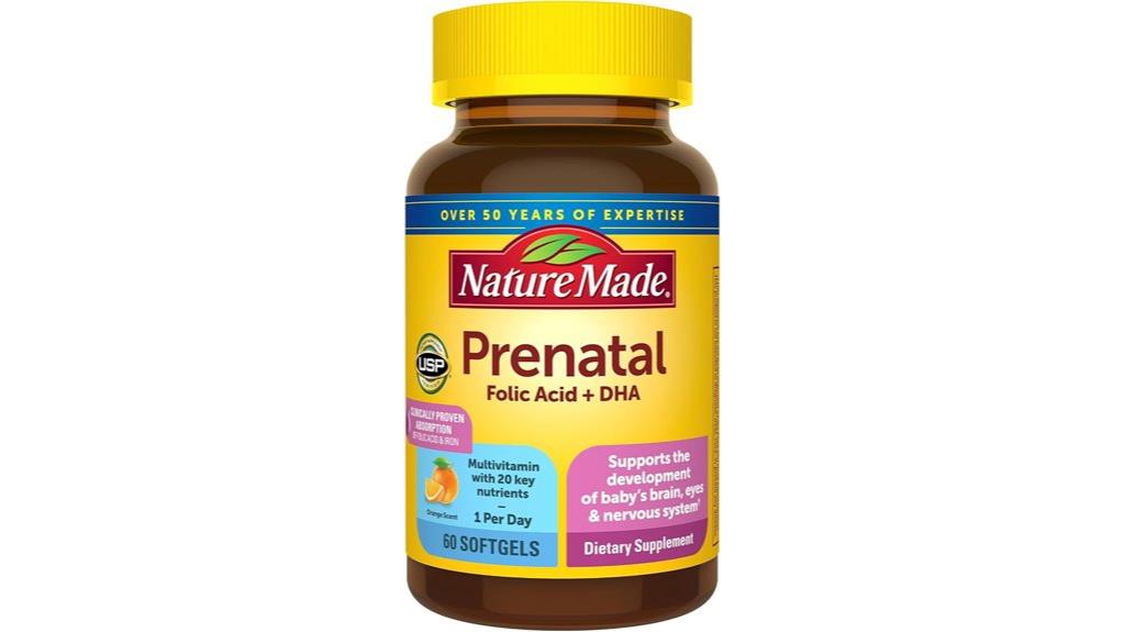 prenatal softgels with folic