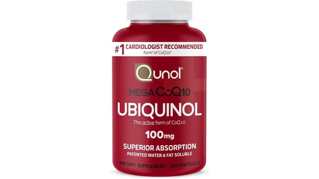 qunol mega ubiquinol 100mg