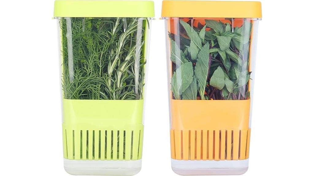 refrigerator herb preservation container