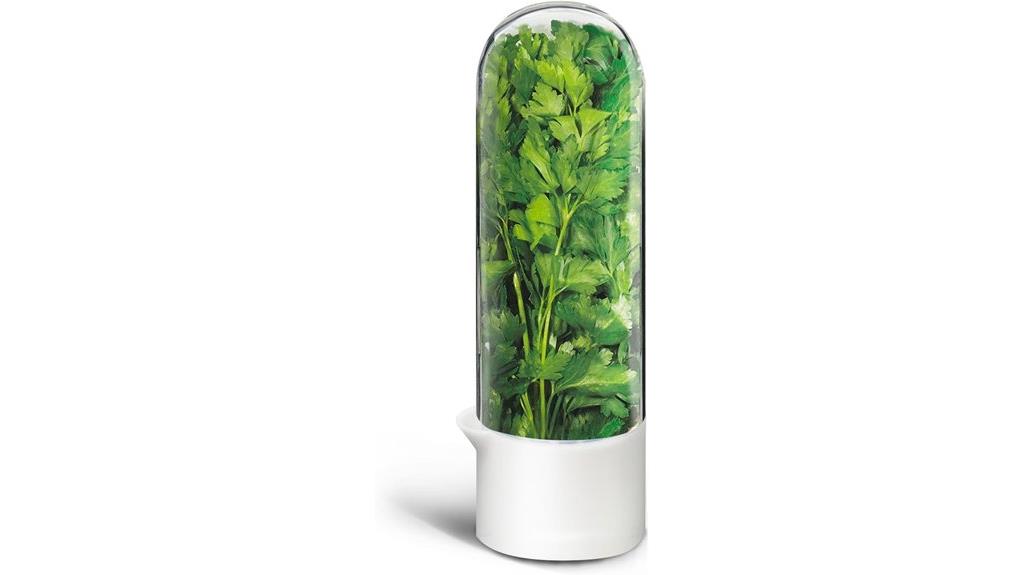 refrigerator herb storage container