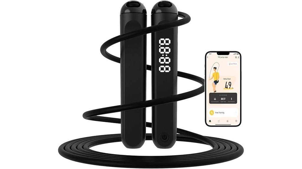 rope skipping with app