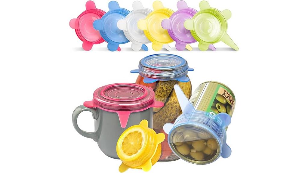 silicone food storage lids