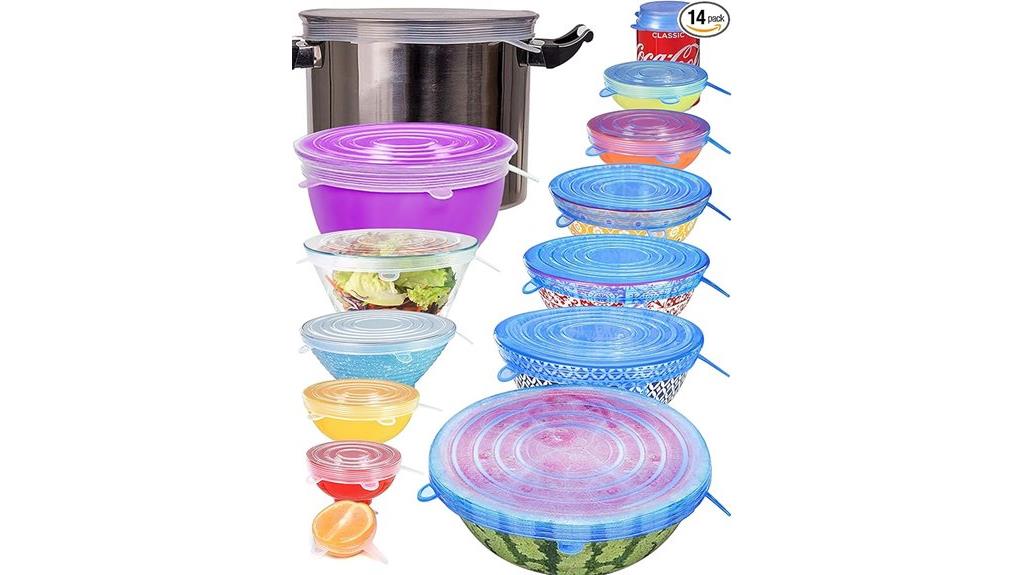 silicone food storage lids
