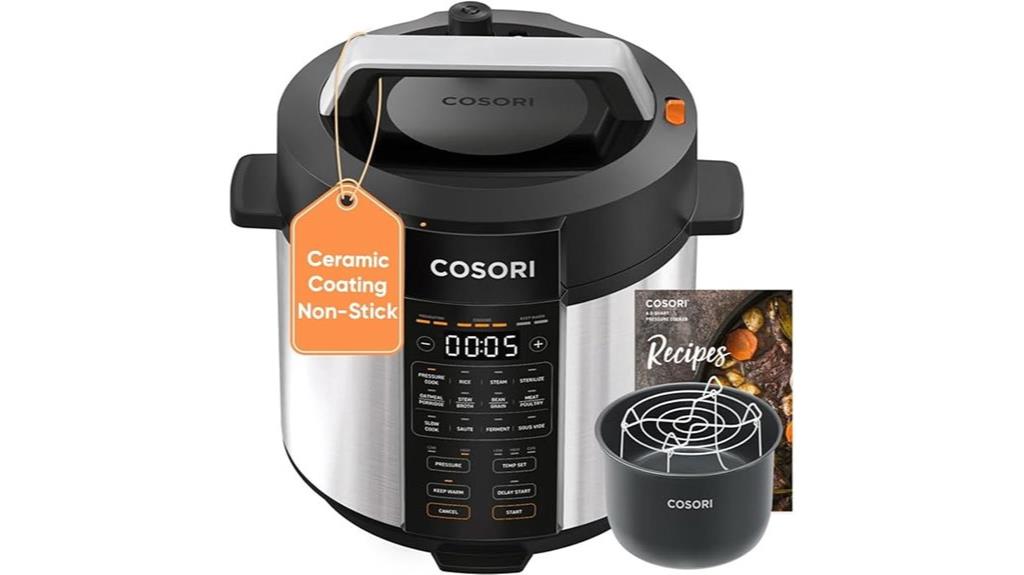 six quart steel pressure cooker