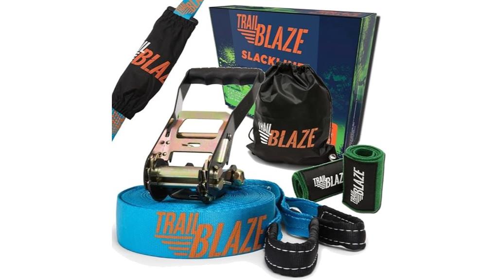 slackline kit with protectors