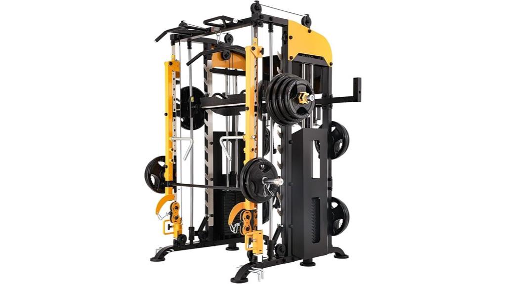 smith machine with lever