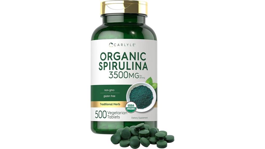 spirulina tablets 3500mg 500 count