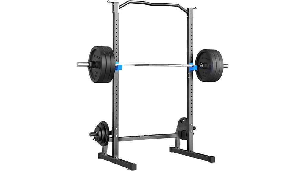 squat rack with pull up