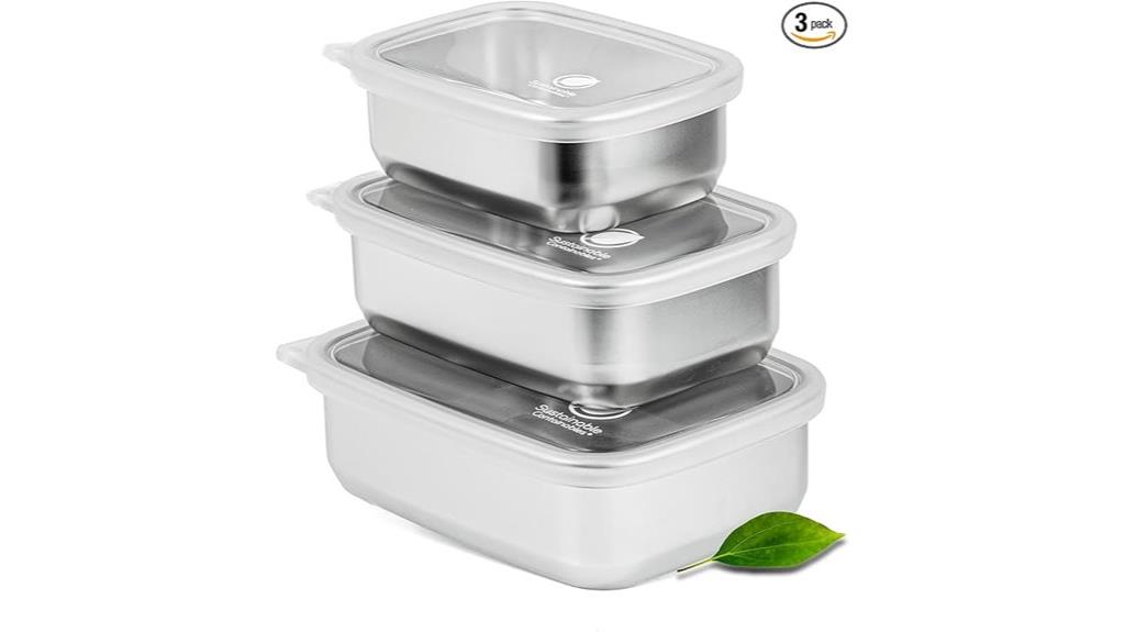 stainless steel container set