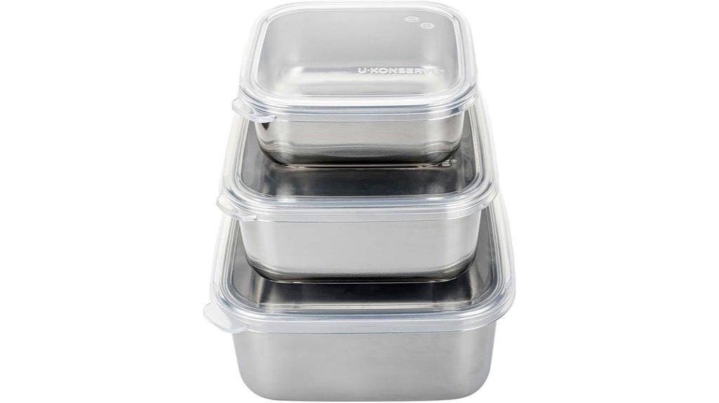 stainless steel food container