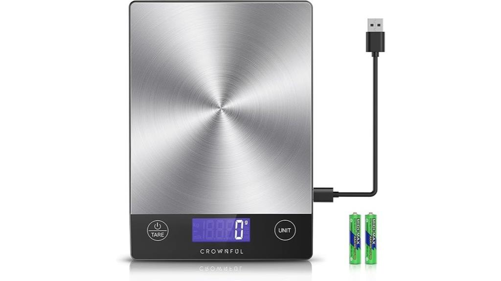 stainless steel rechargeable scale