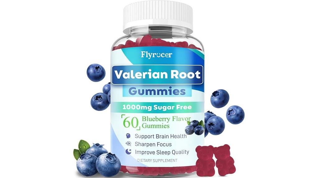 sugar free blueberry valerian gummies