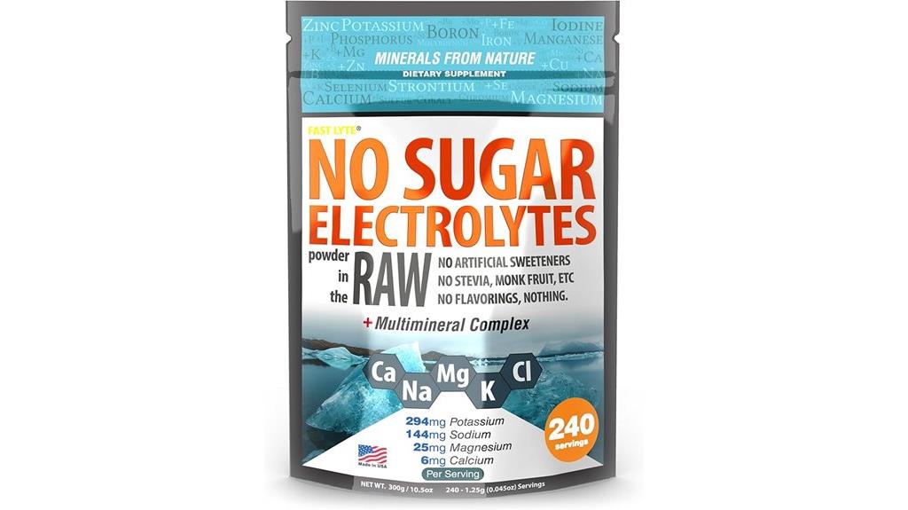 sugar free electrolyte powder