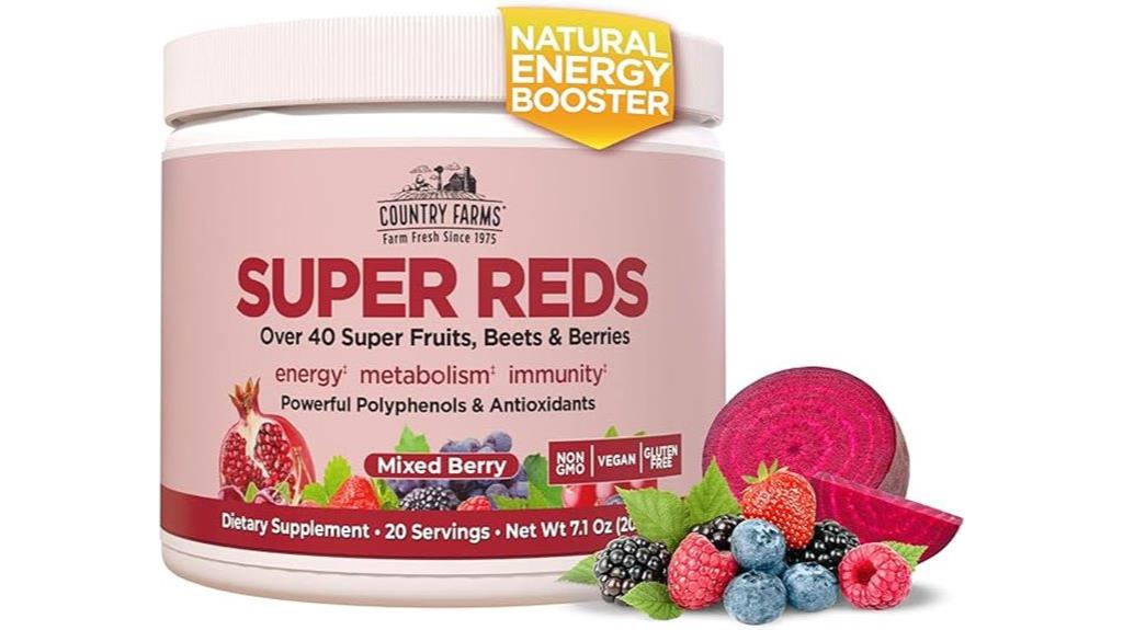 super reds with 48 fruits