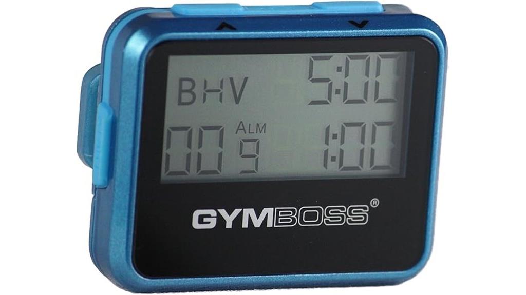 teal blue metallic timer