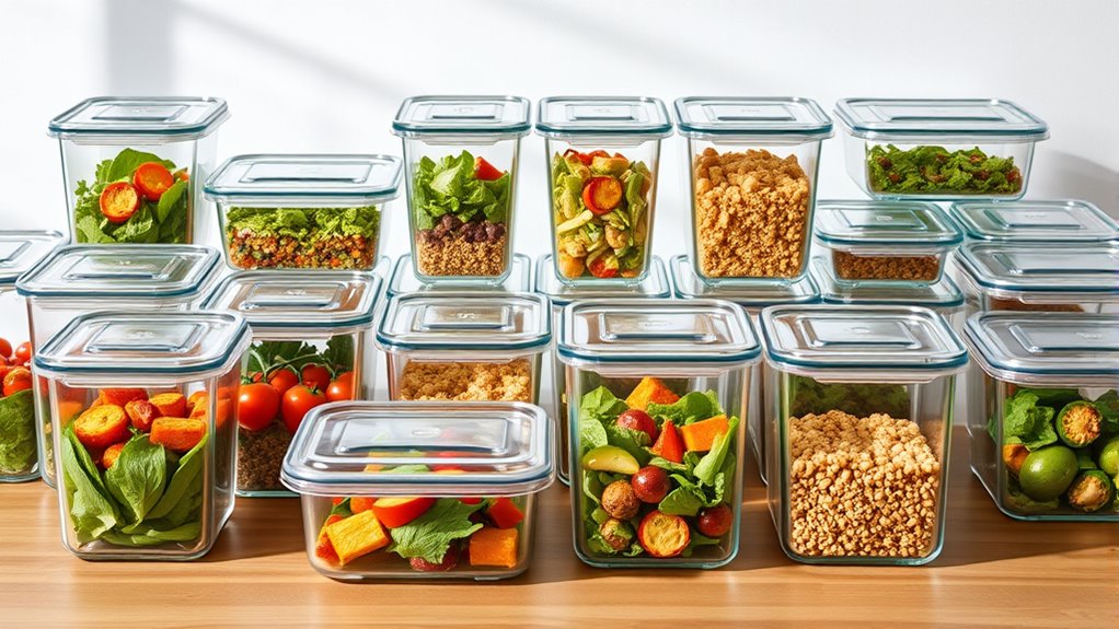 top durable glass meal containers