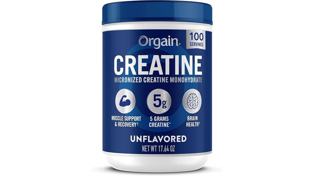 unflavored micronized creatine powder
