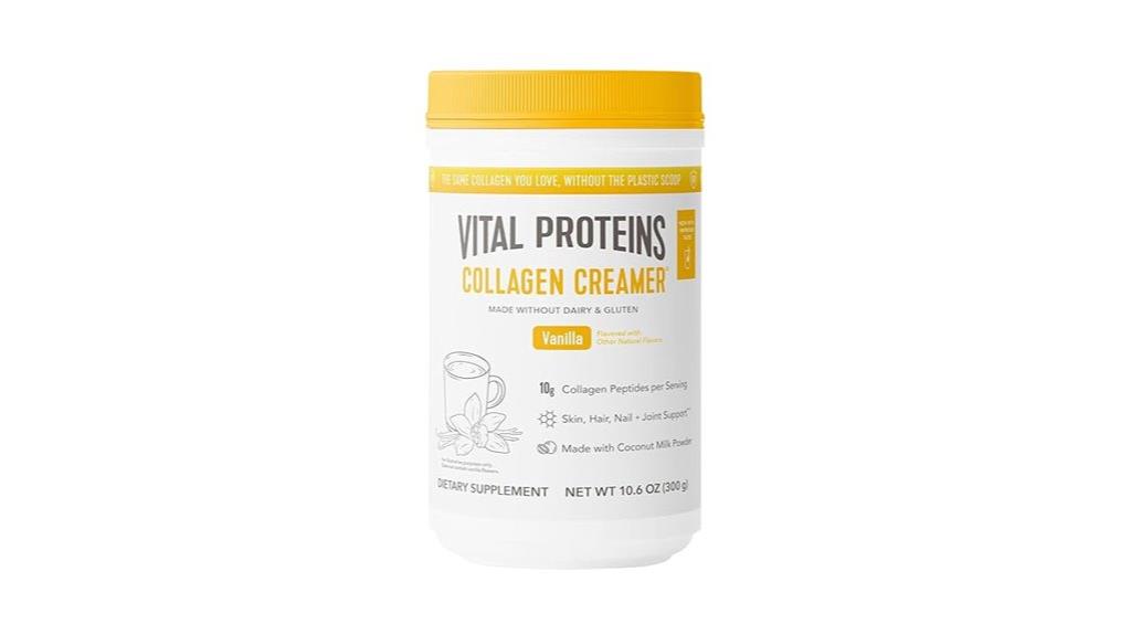 vanilla flavored collagen powder